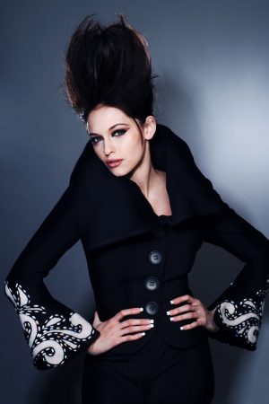 EMBROIDERY BLACK JACKET